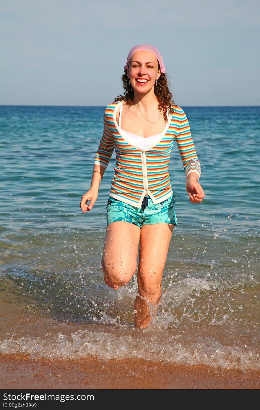 Girl on a beach