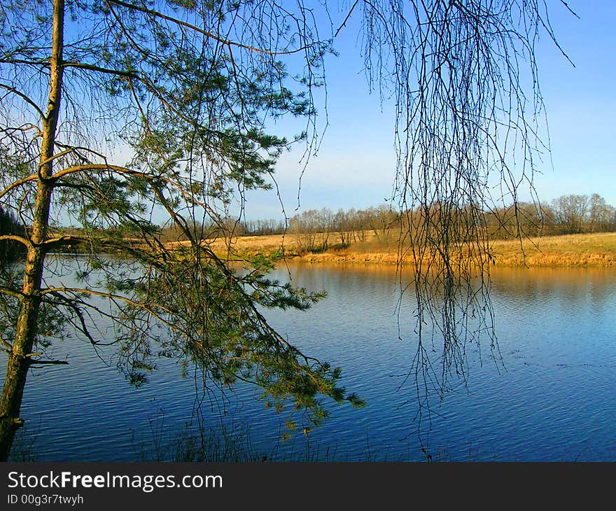 The native river where fish and bathe. The native river where fish and bathe