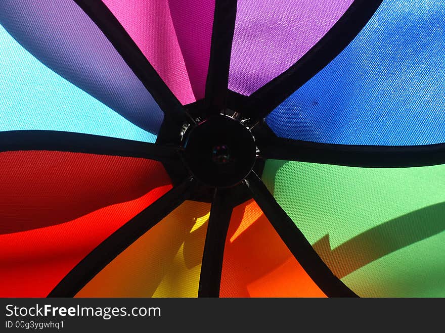 Colorful windmill sell in the shop