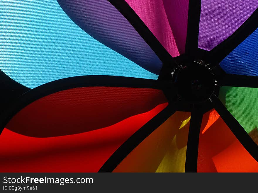 Colorful windmill sell in the shop