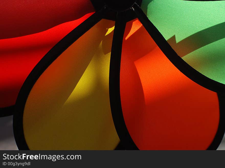 Colorful windmill sell in the shop