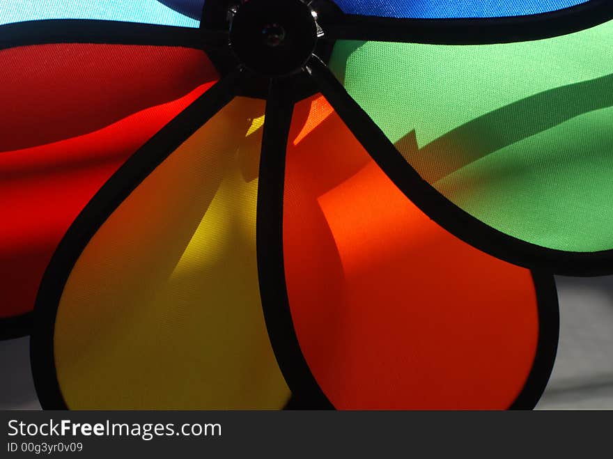 Colorful windmill sell in the shop