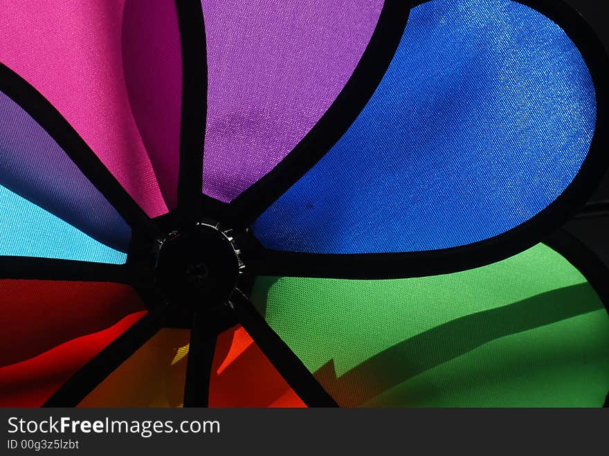 Colorful windmill sell in the shop