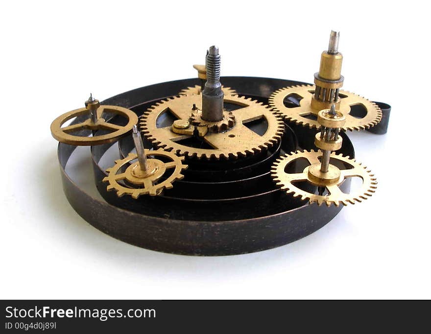 Image Of A Old Clock S Parts