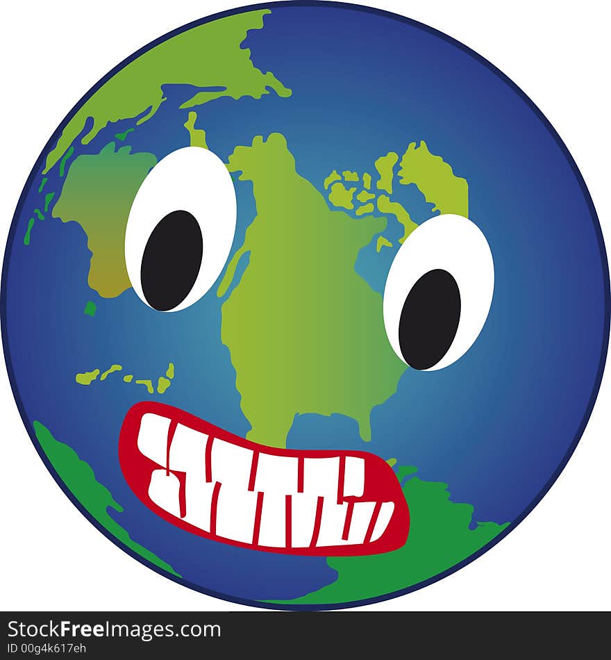 The earth is angry about her condition. This file is also available as illustrator-file. The earth is angry about her condition. This file is also available as illustrator-file