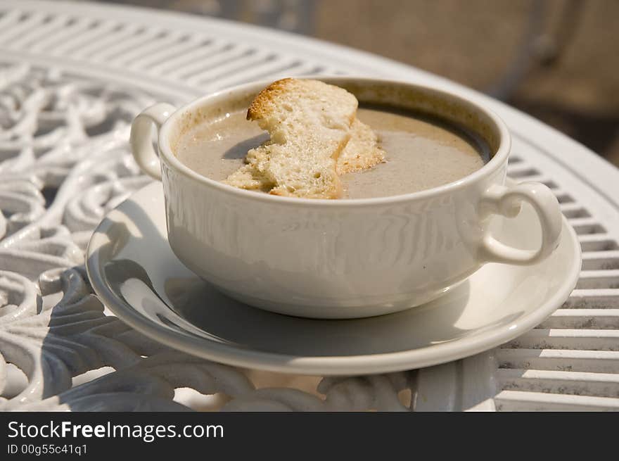 Bowl of Mushroom soup