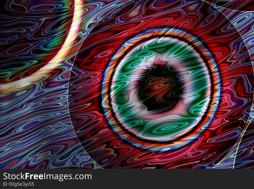 Abstract composition, eye