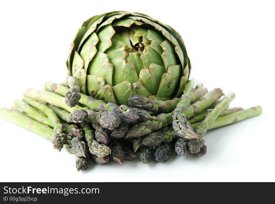 Asparagus and an Artichoke