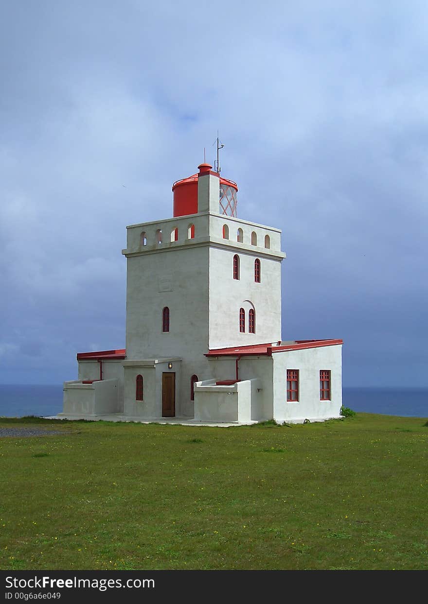 A beautiful Lighthouse seen in Iceland