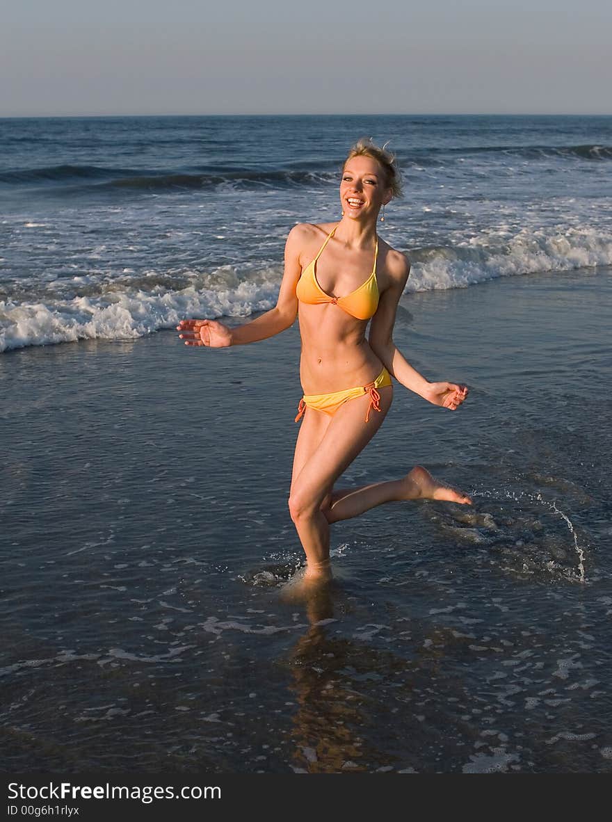 Attractive girl on the beach. Attractive girl on the beach