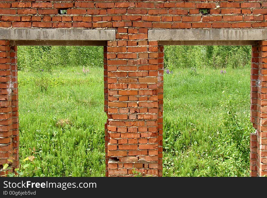 The Wall Of The Red Bricks