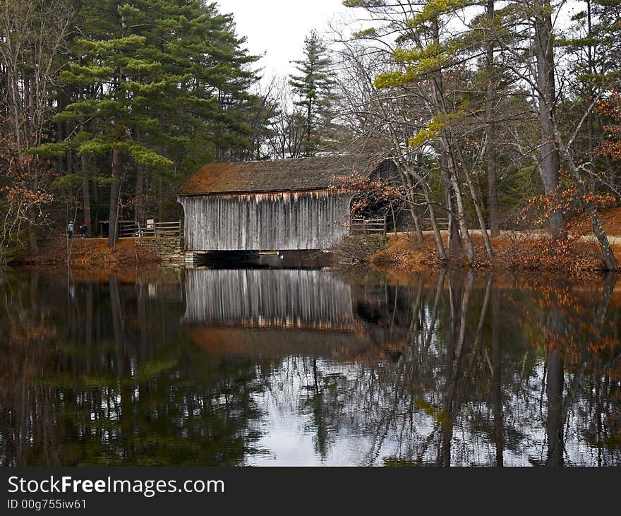 A very old Covered Bridge in New England