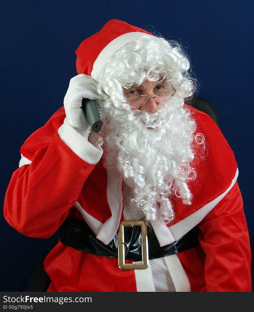 Santa talking to you on the telephone