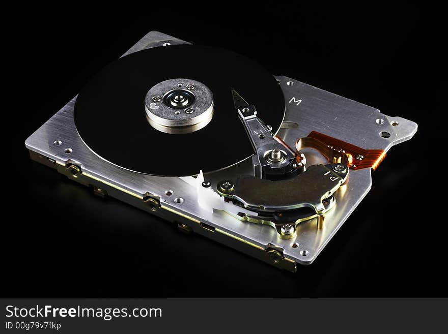 Opened Hard Disk Drive