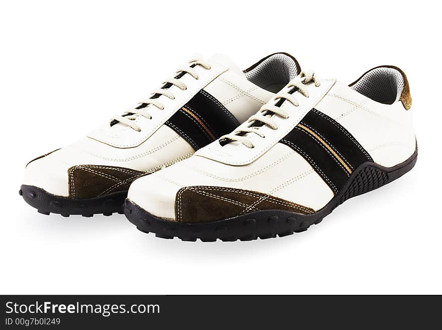 Casual Shoes on White