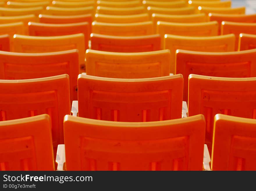 Row of chairs