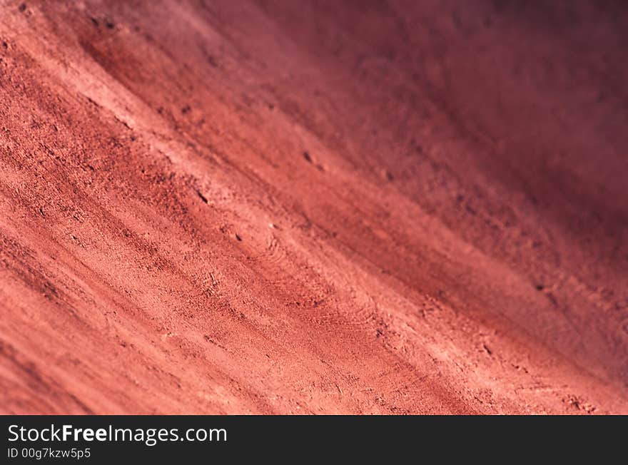 Red color  plastered wall of  building. Red color  plastered wall of  building