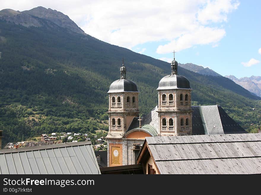 A church tower in France