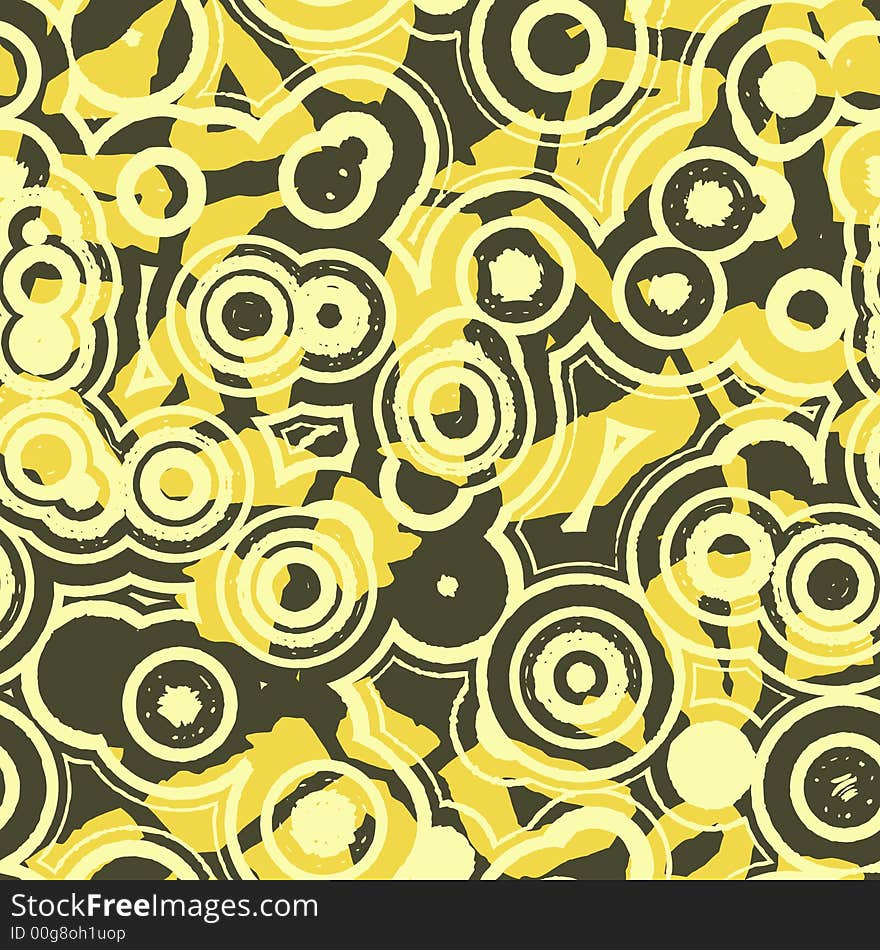 Grungy circles on a multi-colored background suitable for wallpaper. Grungy circles on a multi-colored background suitable for wallpaper