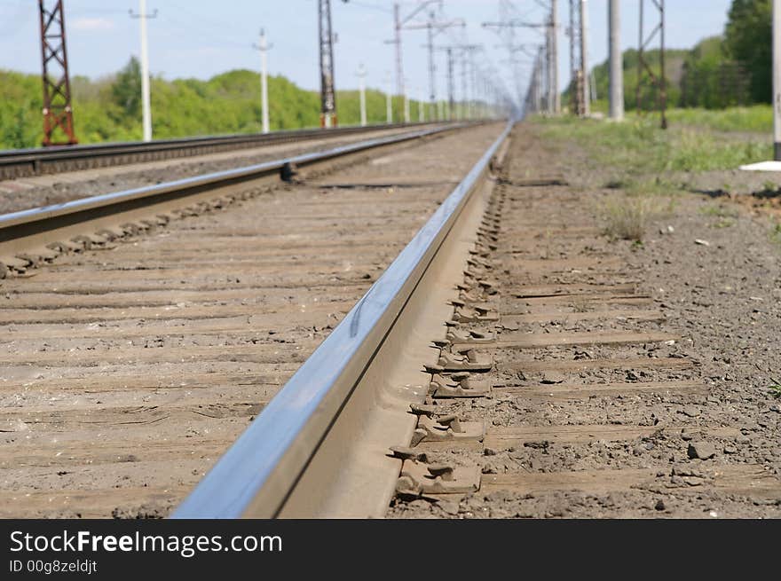 Railway embankment