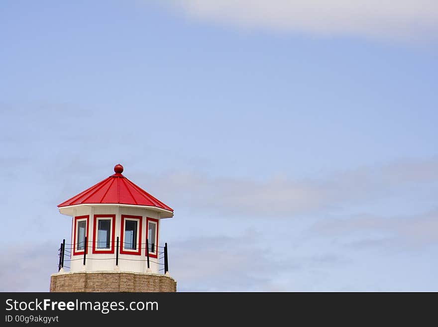 Old lighthouse no longer guiding ships in to the harbor