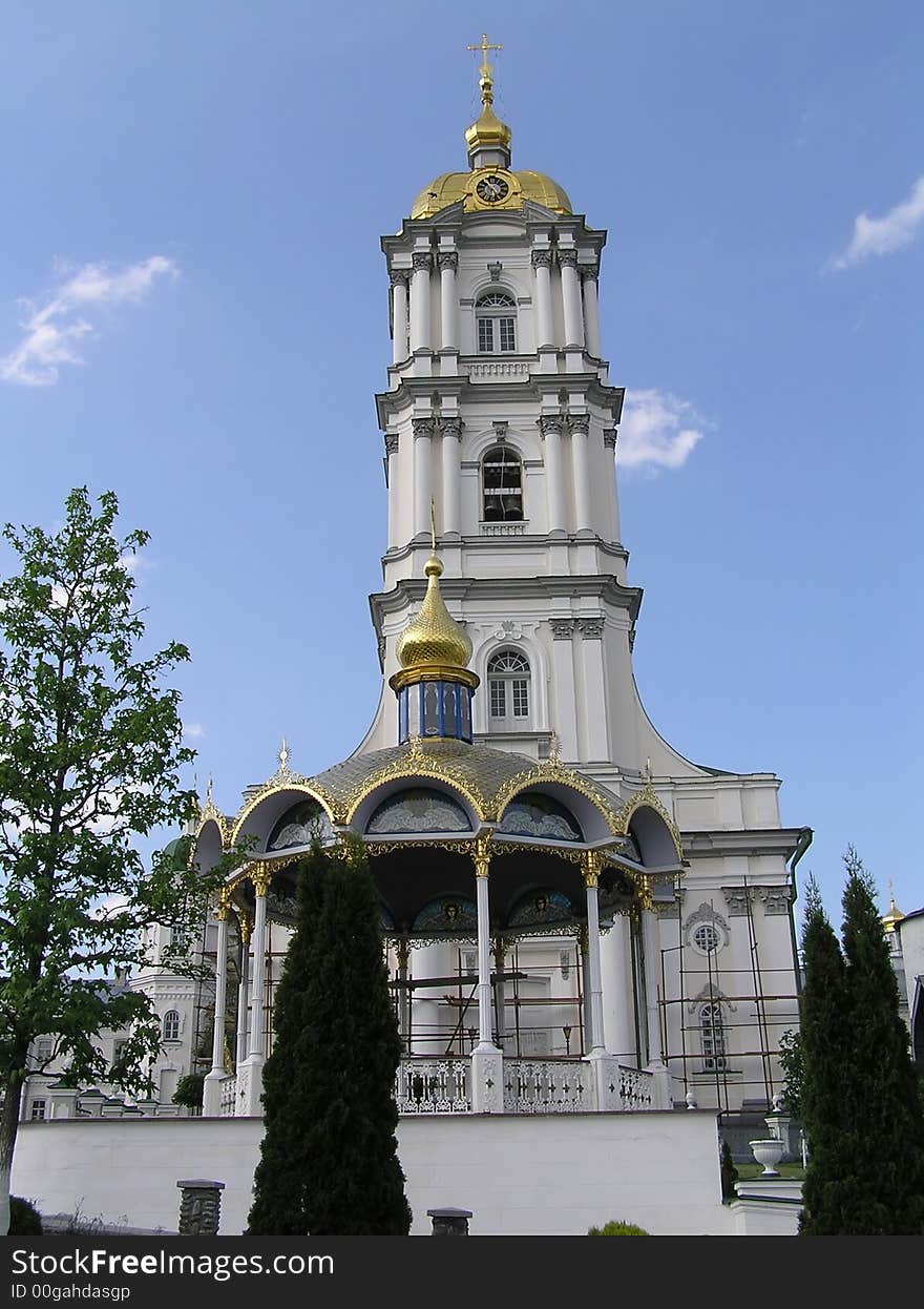 On a photo an orthodox cathedral. The photo is made in Ukraine. On a photo an orthodox cathedral. The photo is made in Ukraine