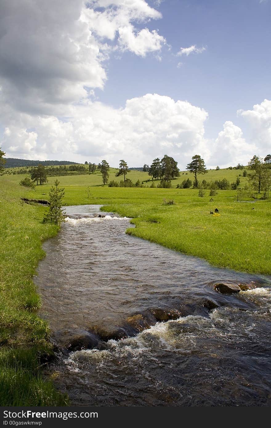 Rapids on Katusnica river on Zlatibor mountain. Rapids on Katusnica river on Zlatibor mountain