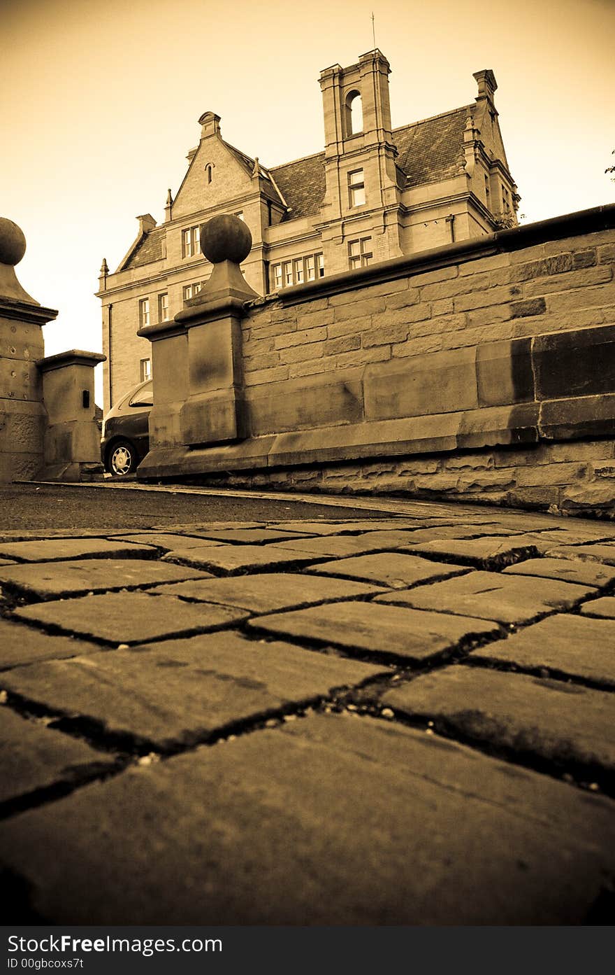 A picture of the cobbles in front of the Edgecombe House building. A picture of the cobbles in front of the Edgecombe House building