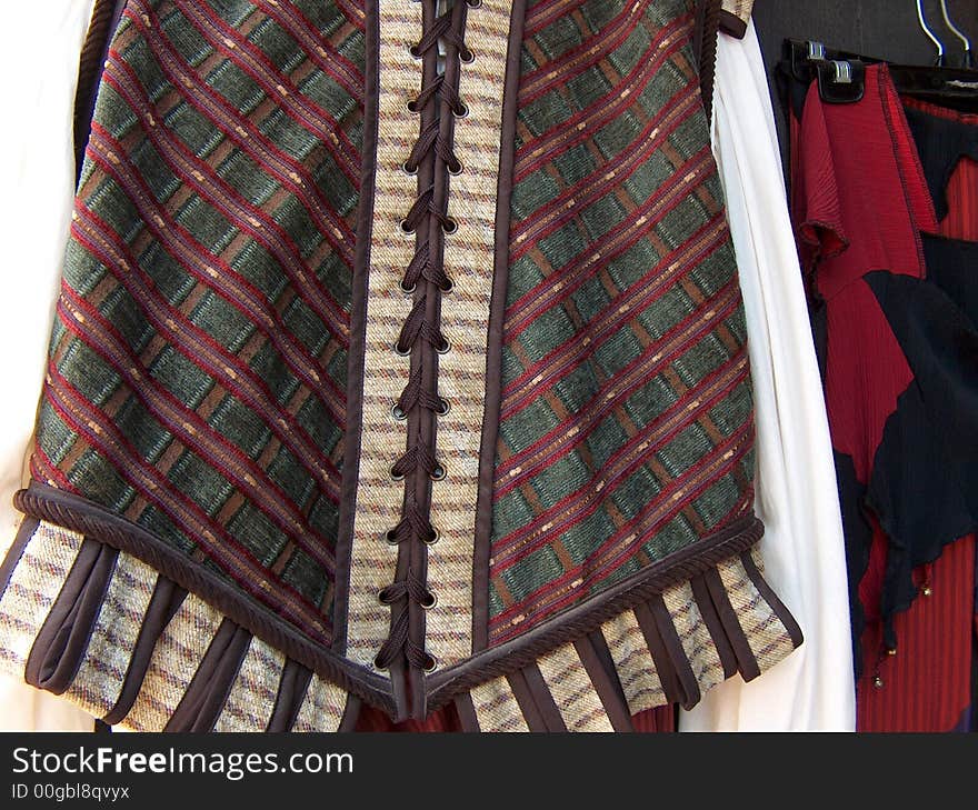 Image of a dress hem worn  in the Renaissance time period. Atlanta, Georgia. Image of a dress hem worn  in the Renaissance time period. Atlanta, Georgia