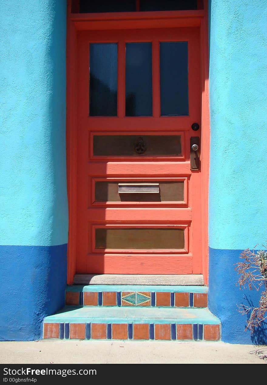 A colorful door from Arizona. A colorful door from Arizona