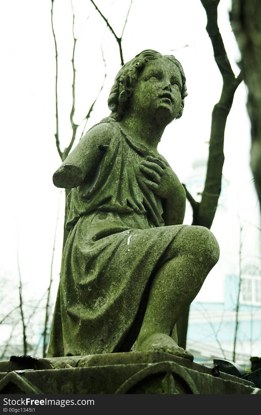 Memorials and headstones on Smolenskoe's cemetery. Memorials and headstones on Smolenskoe's cemetery