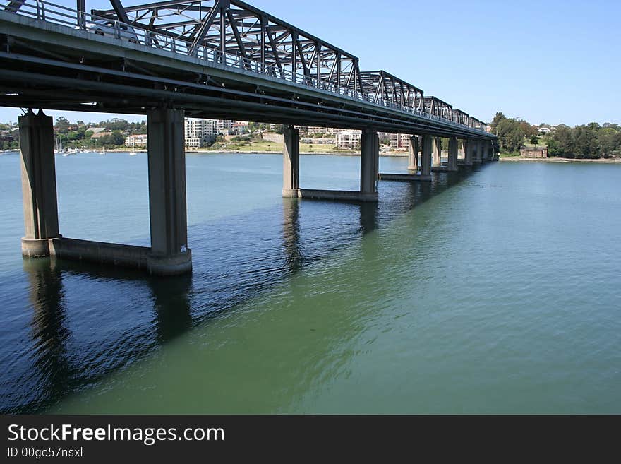 Iron Cove Bridge across Parramatta River, Sydney, Australia