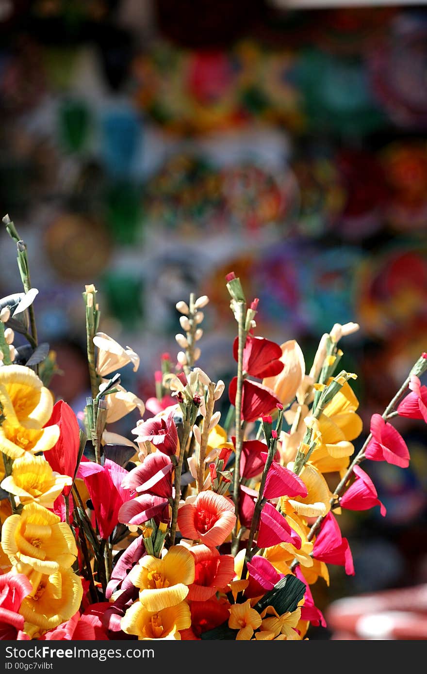 Colorful Silk Flowers