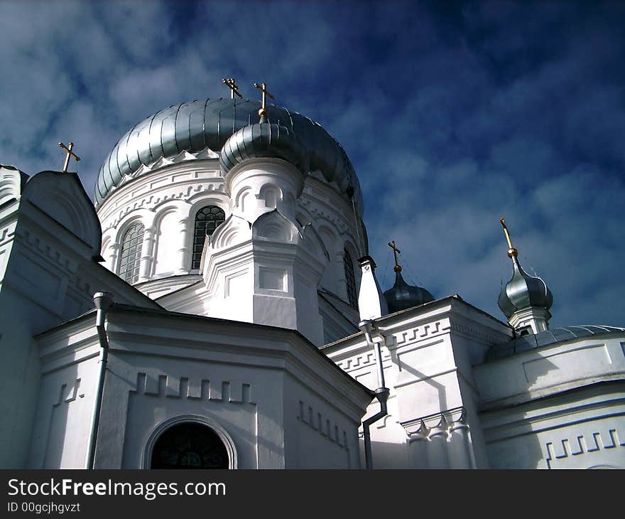 Church of the name of the Cover of the Virgin mary. Church of the name of the Cover of the Virgin mary