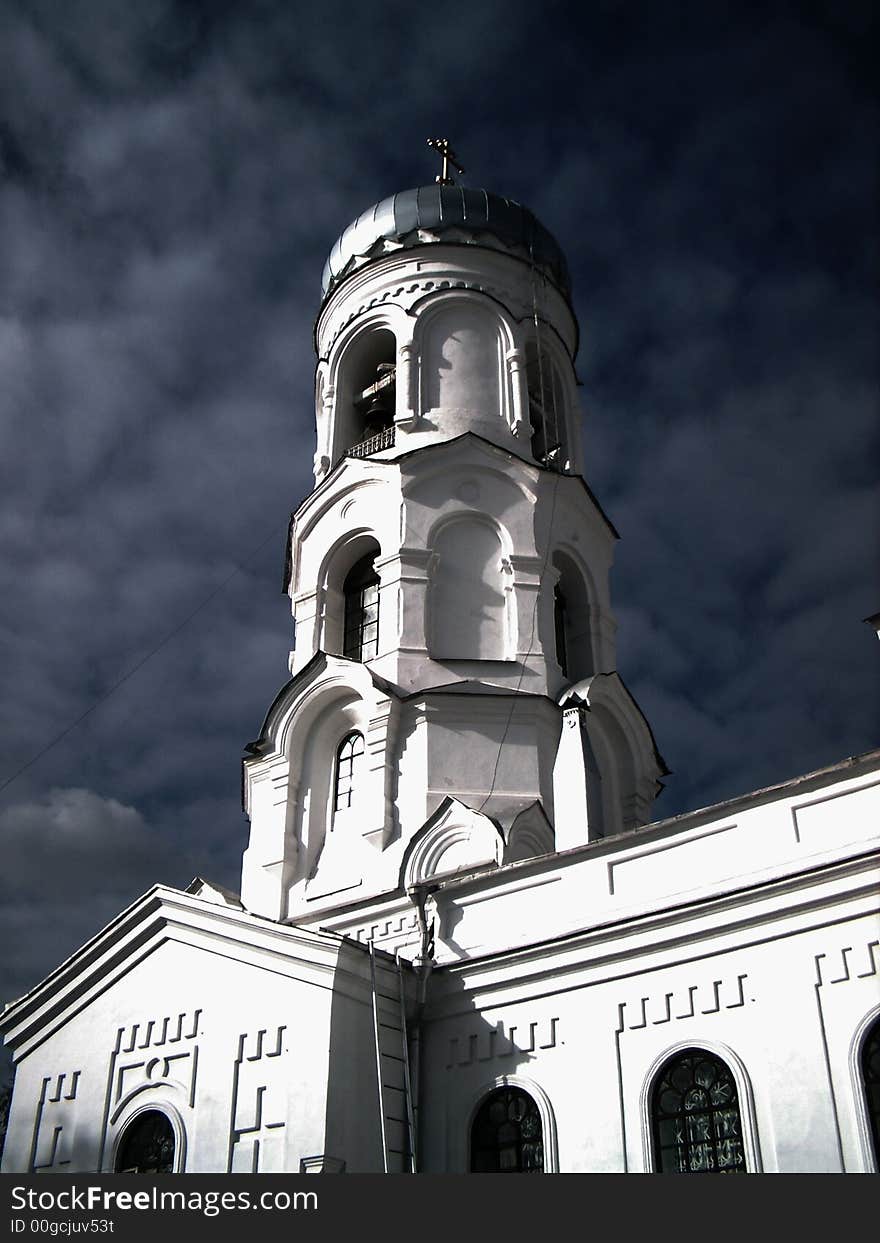 Church of the cover of the Virgin mary in Biysk. Church of the cover of the Virgin mary in Biysk