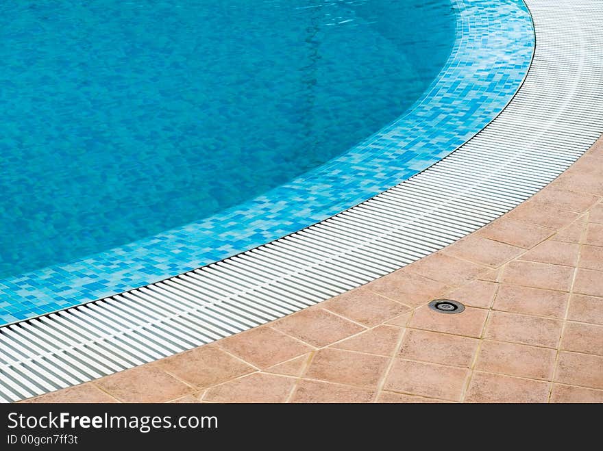 A luxury pool in the italian coastline