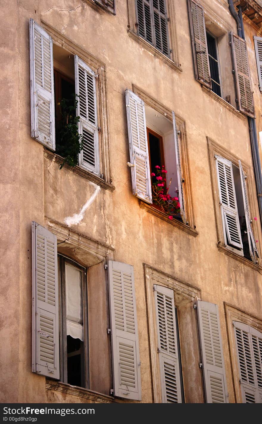 Old wooden shutters, Antibe, France