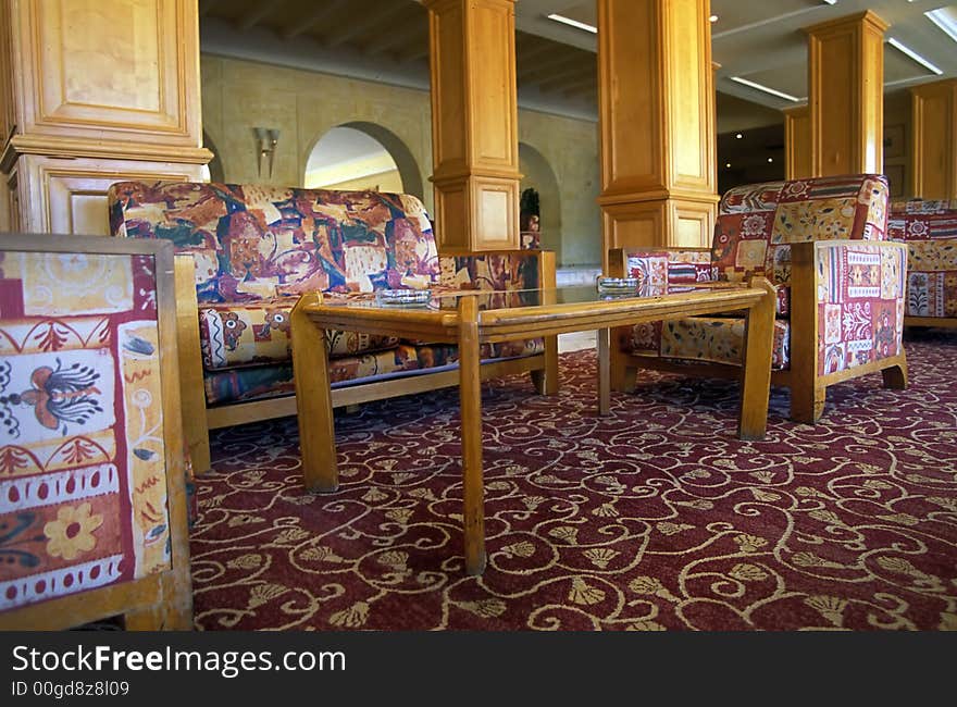 Dinning room in some hotel. Dinning room in some hotel