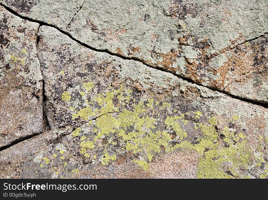 Close-up of a granite stone; rough texture