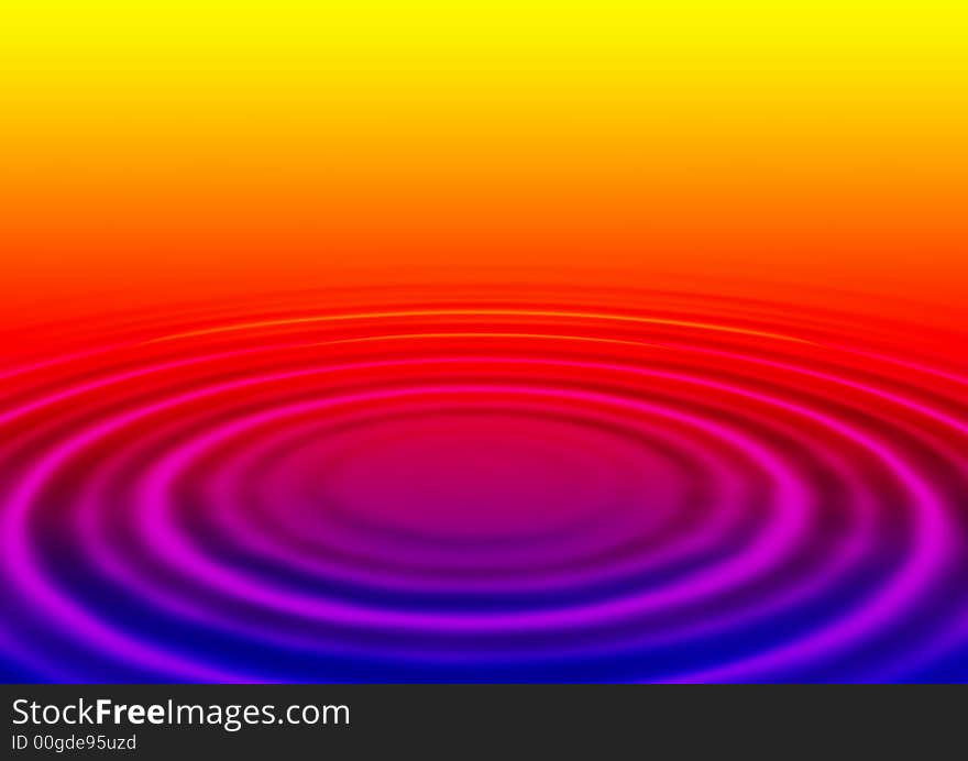 Water ripples in gradation background