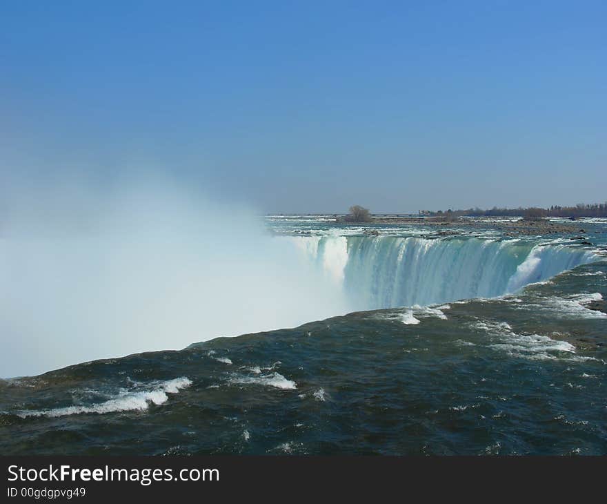 The Niagara falls in canada