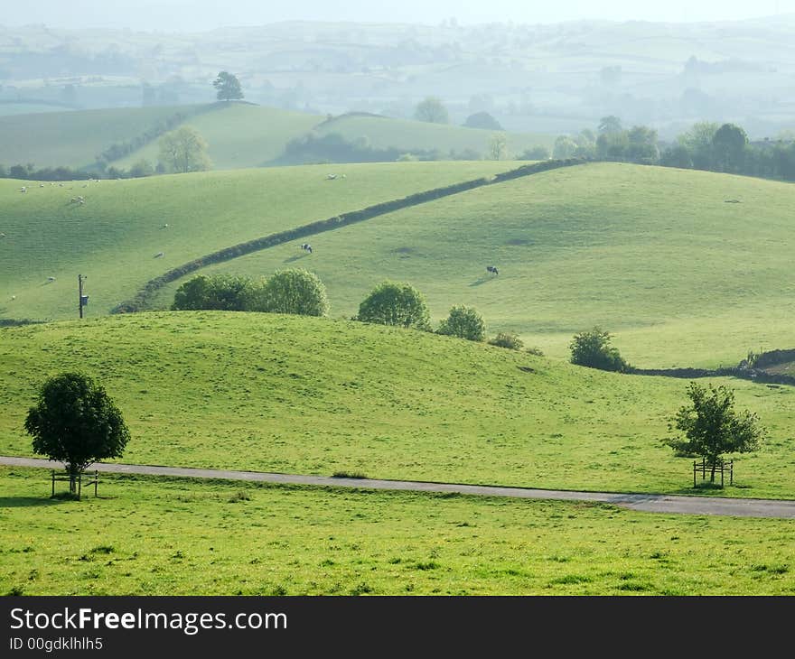 Rolling Farmland Near Kendal