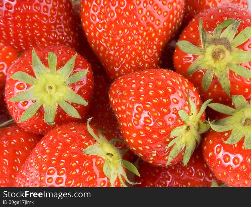 Bunch of strawberries suitable for background. Bunch of strawberries suitable for background