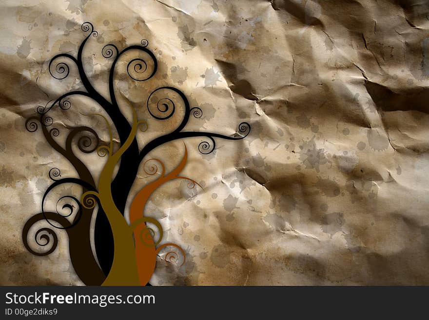 Abstract graphic old paper background