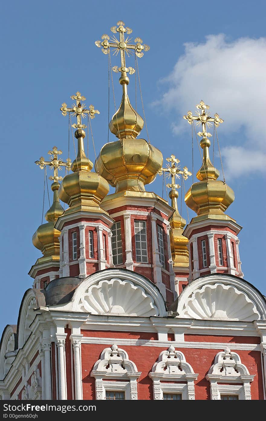 Gold Cupola On The Blue Sky