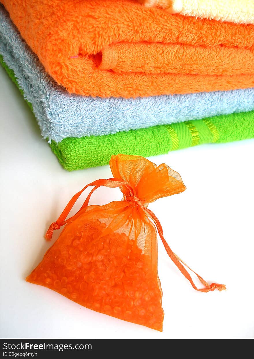 Colored towels