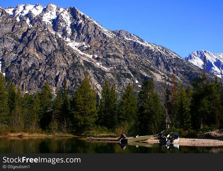 Fishing Boats At Jenny Lake