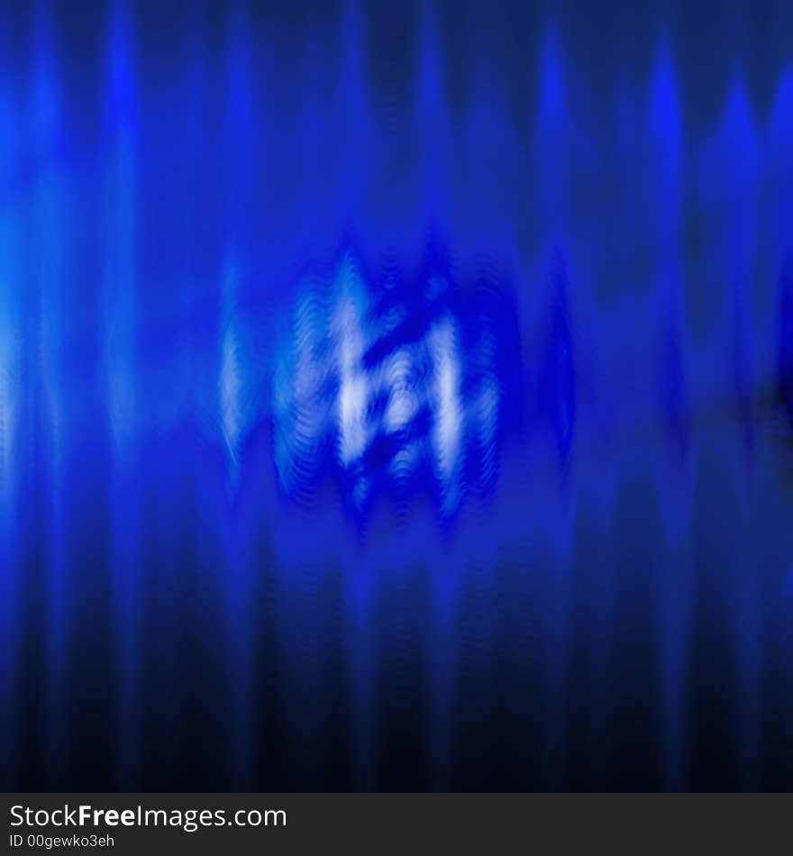 Abstract blue wavy background with a highlight running through it