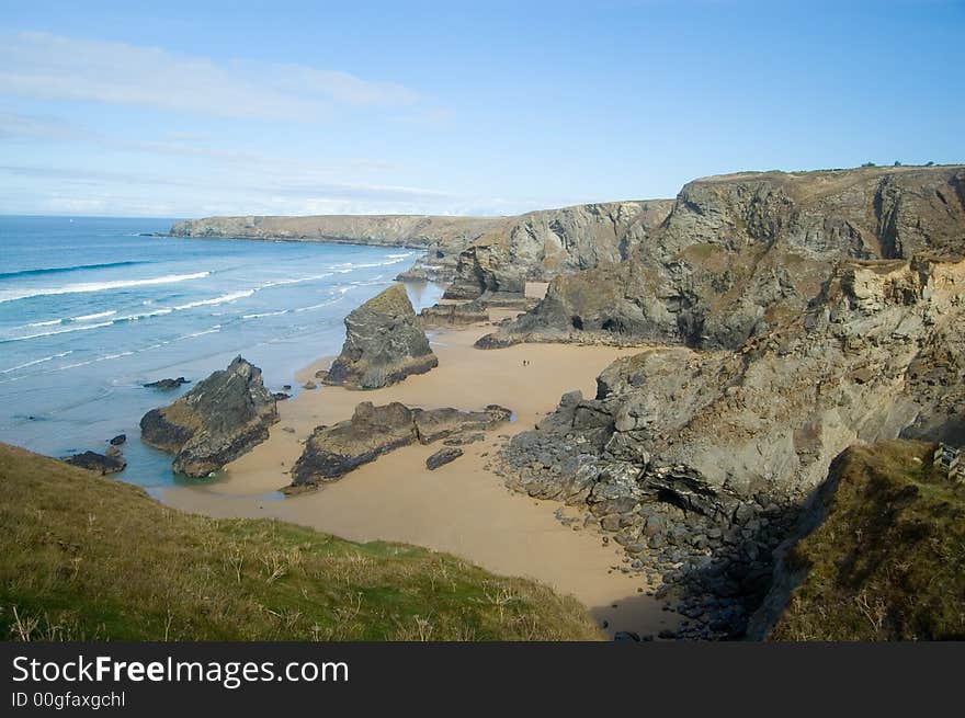 Cornish rocky landscape