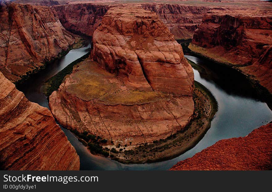 Horse shoe bend at Lake Powel, Arizonia